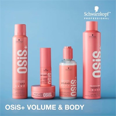 OSiS+ Upload Volume Cream – Lightweight Volumizing Hair Treatment – Conditioning Style Control and Volume Effect - Blow Dry Heat Protection, 6.75 oz