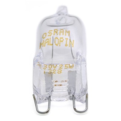 Osram Halopin fırın lambası (230 V, 25 W, G9 halojen, kalem şeklinde, Bosch, Neff, Siemens, Delonghi, Okyanus, Fagor, fırınlar ve mikrodalga fırınlar için, yüksek sıcaklıklar için uygundur)
