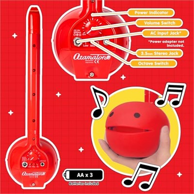 Otamatone Deluxe Elektronik Müzik Enstrümanı (Kırmızı)
