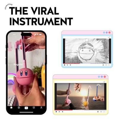 Otamatone Regular Elektronik Müzik Enstrümanı (Beyaz)