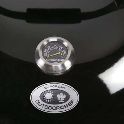 Outdoorchef 400 °Cye kadar mangal termometresi, klasik kapak termometresi, ekstra büyük kadranlı