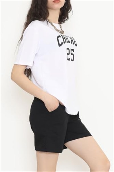 Oversize Şortlu Takım Siyah - 12630.5238. XL