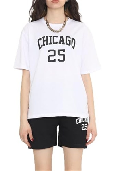 Oversize Şortlu Takım Siyah - 12630.5238. XL