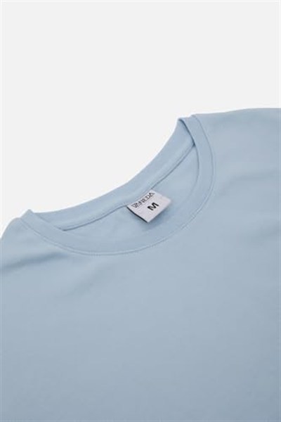 OVERSIZED FIT VANEDA LOGO BASIC TSHIRT MAVI