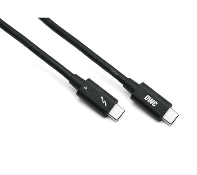 OWC - 2,0 m Thunderbolt 4 / USB-C kablosu - Tüm Thunderbolt 3 ve 4, USB-C ve USB4 cihazları için tam fonksiyonel, 40 Gb/sye kadar, 100 Watt, 20 V/5 A, 8K Thunderbolt veya USB-C ekran ile uyumlu