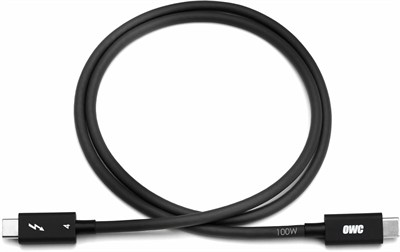 OWC - 2,0 m Thunderbolt 4 / USB-C kablosu - Tüm Thunderbolt 3 ve 4, USB-C ve USB4 cihazları için tam fonksiyonel, 40 Gb/sye kadar, 100 Watt, 20 V/5 A, 8K Thunderbolt veya USB-C ekran ile uyumlu