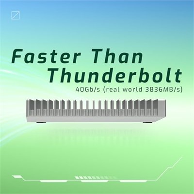 OWC Express 1M2 Taşınabilir NVMe Thunderbolt (USB-C) SSD USB4 Alüminyum Isı Emici Muhafazalı Ultra Hızlı Harici SSD Sürücü (Yalnızca Muhafaza)