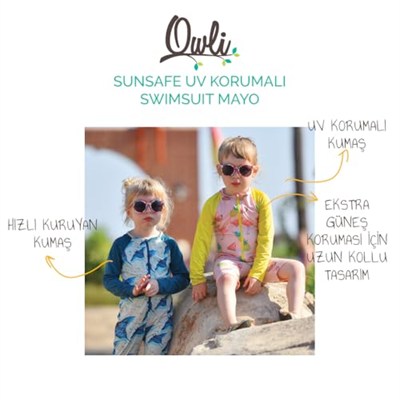 Owli SunSafe UV Korumalı Swimsuit Mayo Manta Ray