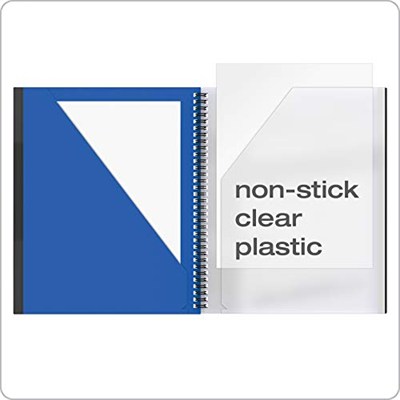 Oxford 10 Cep Klasörü, Sağlam Plastik Spiral Portfolyo, Yırtılmaz Kenarlar, 8 Şeffaf Cep, 2 Çapraz İç Cep, Mektup Boyutu, Mavi (89331)