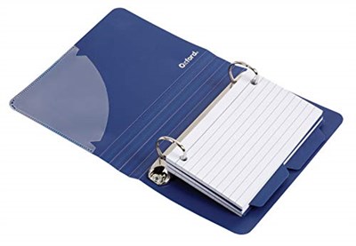 Oxford Bölücülü İndeks Kart Klasörü, 7,62 cm x 12,7 cm, Renk Değişebilir, 50 Kart, 1 Klasör (73570), Çeşitli (Mavi, Yeşil, Kırmızı)
