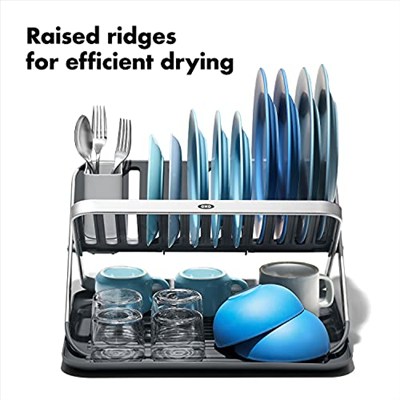 OXO - Good Grips 13322800 Katlanabilir Alüminyum Tabak Standı