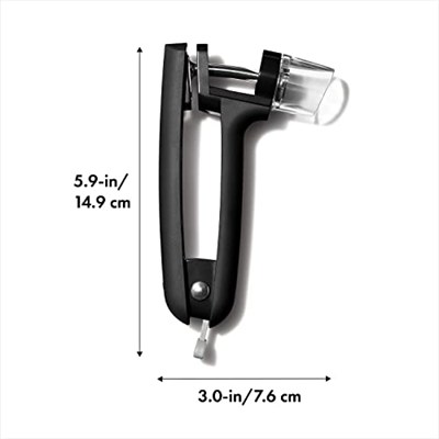 OXO - Good Grips kiraz çekirdeği çıkarıcı, paslanmaz çelik, siyah