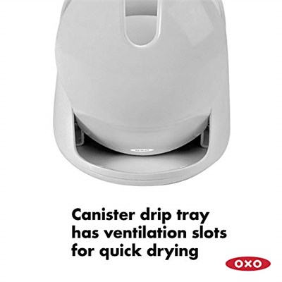 OXO Good Grips Kompakt Tuvalet Fırçası ve Haznesi- Gri
