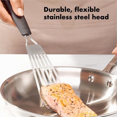 OXO Good Grips küçük balık çevirici 30 cm - Bulaşık makinesinde yıkanabilir, Balık, Krep ve Daha Fazlası için paslanmaz çelik spatula - Seçenekler: Balık Döndürücü, 28 cm Çırpma Teli, Maşa...