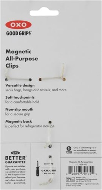 OXO - Good Grips Manyetik Klips, torba kapatıcı