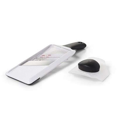 OXO - Good Grips Paslanmaz Çelik Bıçaklı Sebze Dilimleyicisi/El Dilimleyicisi, Beyaz