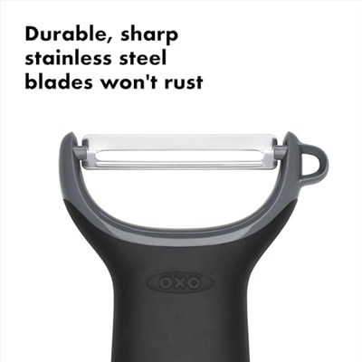 OXO Good Grips Paslanmaz Çelik Düz Çok Amaçlı Bıçaklı Soyucu / Soyucu 0.75