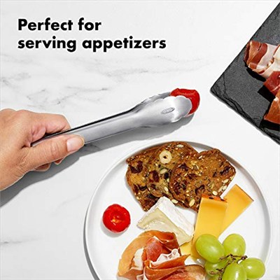 OXO - Good Grips Paslanmaz Çelik Mini Maşa 18 cm Zeytin ve Daha Fazlası İçin