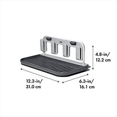 OXO - Good Grips şişe kurutma çerçevesi, alüminyum çerçeveli