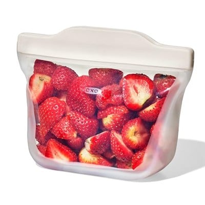 OXO Oat Snack Stand Up Silikon Yeniden Kullanılabilir Çanta 12 oz, 1 EA