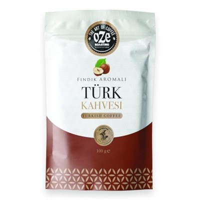 ozeline Oze Kahve Aromalı Türk Kahvesi Seti Karamelli, Fındıklı, Çikolatalı 3lü 100G