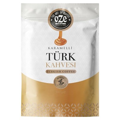 ozeline Oze Kahve Aromalı Türk Kahvesi Seti Karamelli, Fındıklı, Çikolatalı 3lü 100G
