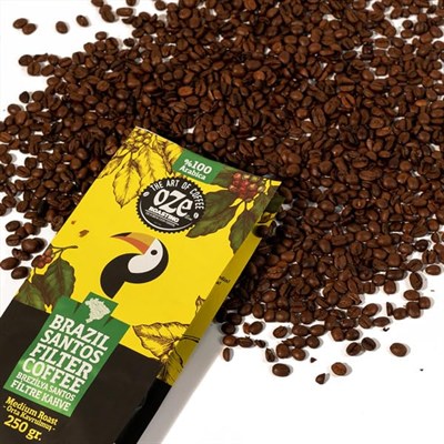 Ozeline Oze Kahve Brazil Santos Filtre Kahve 250G Çekirdek