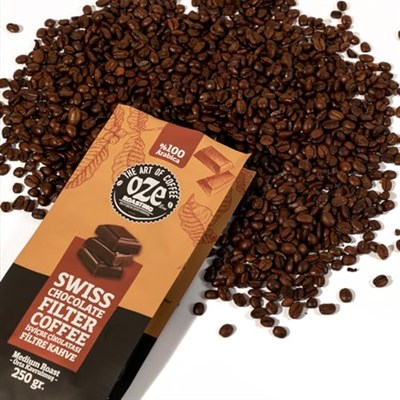Ozeline Oze Kahve Çikolata Aromalı Filtre Kahve 250G French Press İçin Öğütülmüş