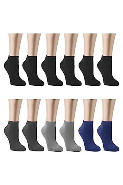 Ozzy Socks 12 Çift Bambu Erkek Dikişsiz Patik Çorap Seti - Dayanıklı Yapısı ve Doğal Konfor Koyu Renk Seçenekleriyle