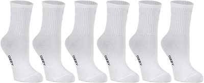 OZZY SOCKS 6lı Kadın Beyaz Çizgisiz Kolej Çorabı - Yumuşak ve Rahat Organik Pamuklu Çoraplar - Ergonomik Tasarım ve Uzun Ömürlü Kullanım (36-40)