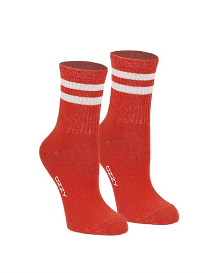 Ozzy Socks 6lı Yumuşak ve Dayanıklı Çizgili Tenis Çorabı - Rahat ve Sıkmayan Tasarım