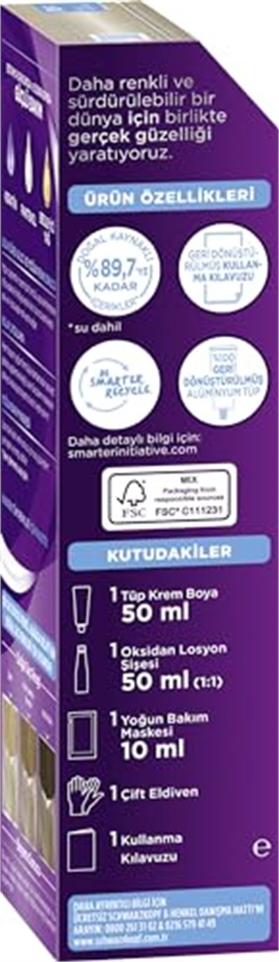 Palette Göz Alıcı Renkler 10-1 Küllü Açık Sarı