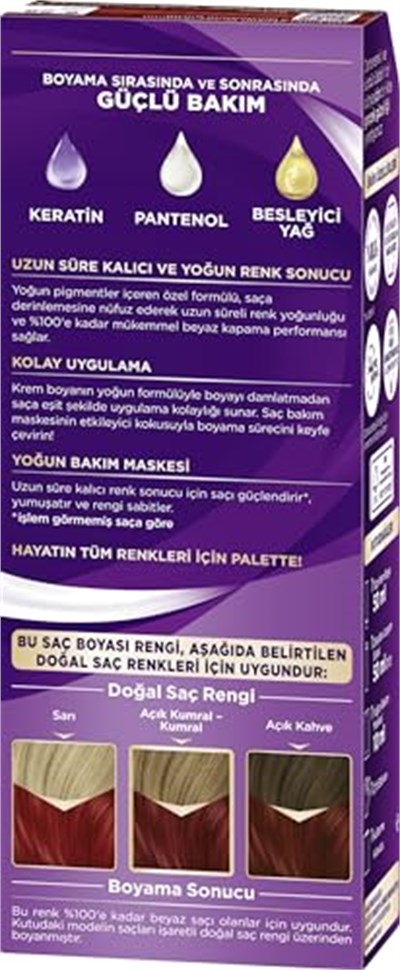Palette Yoğun Göz Alıcı Renk Saç Boyas 6-88 Yoğun Kızıl