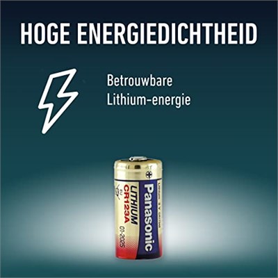 Panasonic CR-123AL/1BP Lityum Pil 3 Volt 1600 mAh - Seçenekler: 1600 mAh, 35 mAh, 55 mAh, 75 mAh, 90 mAh, 140 mAh, 165 mAh...