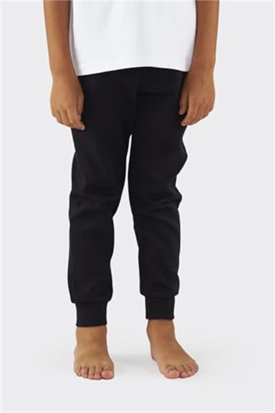Panço Erkek Çocuk Beli Lastikli Siyah Pijama Altı