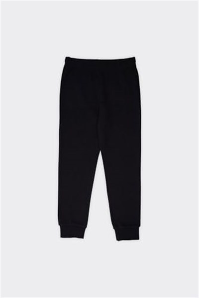Panço Erkek Çocuk Beli Lastikli Siyah Pijama Altı