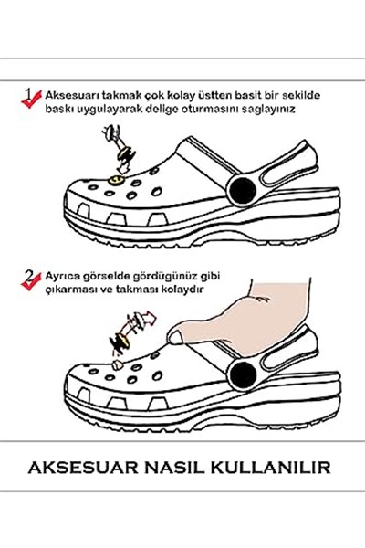 Panda Bileklik Terlik Süsü Charm Terlik Aksesuarı - CRS0234