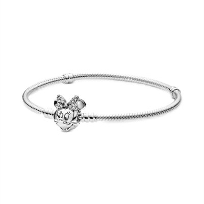 Pandora Tarz, Charm Uyumlu Yılan Bileklik, Disney Minnie Mouse, Tüm Boyutlar