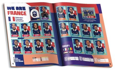Panini Çıkartma albümü FIFA Dünya Kupası 2026, çok renkli