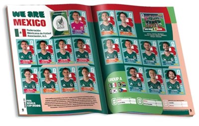 Panini Çıkartma albümü FIFA Dünya Kupası 2026, çok renkli
