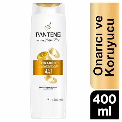PANTENE Onarıcı & Koruyucu 3ü 1 Arada Şampuan 400 ml - Seçenekler: Standart 3lü paket, Standart