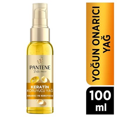 PANTENE Yoğun Bakım Ürünü Keratin Yağı 100 ml - Seçenekler: Standart 3lü paket, Standart