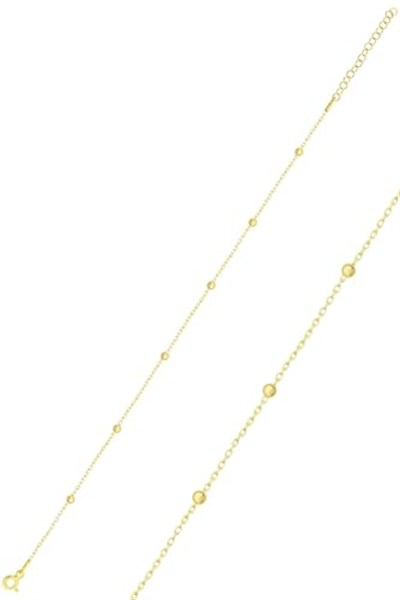 Papatya Silver Gümüş Top Top Halhal Rodyum Kaplama 925 Ayar