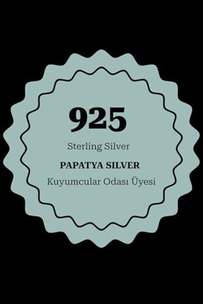 Papatya Silver Kadın Toplu Halhal Rodyum Kaplama 925 Ayar Gümüş Uvps800010