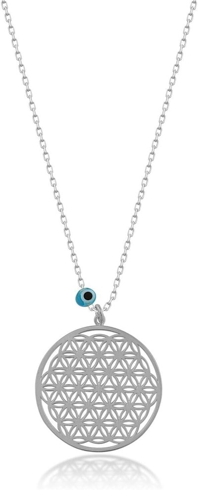Papatya Silver Yaşam Çiçeği Gümüş Kolye