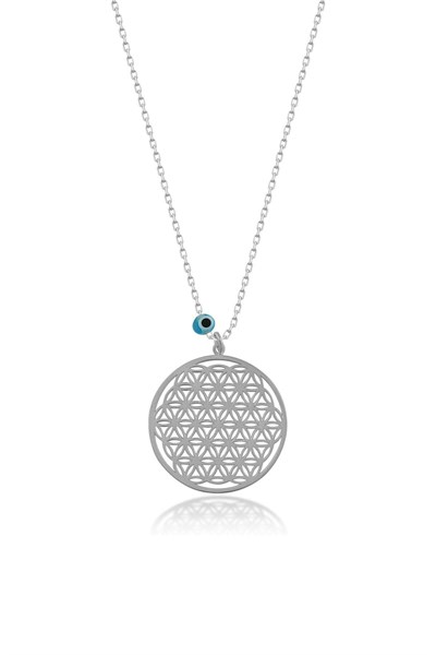Papatya Silver Yaşam Çiçeği Gümüş Kolye