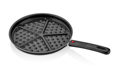 Papilla Redio Waffle Tava,%100 Alüminyum Gövde, 26 cm