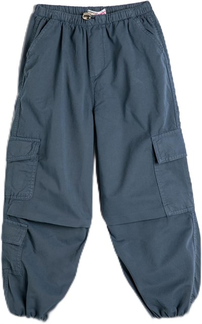 Paraşüt Jogger Kot Pantolon Pamuklu Beli Lastikli Cepli - Parachute Jean