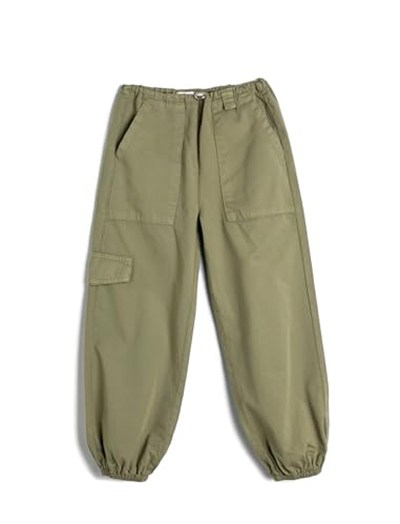 Paraşüt Pantolon Pamuklu Beli Lastikli Cepli - Parachute Jean