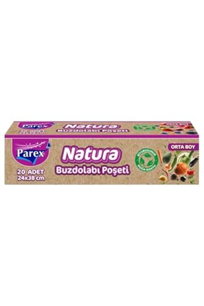 Parex Natura Buzdolabı Poşeti Orta Boy 20’Li